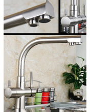 Carica l'immagine nel visualizzatore di Gallery, Rubinetto 4 Vie Atena Per Acqua Depurata (Diversi Colori) Nickel Spazzolato Rubinetti Vie