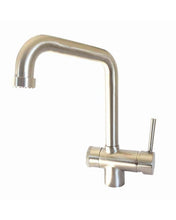 Carica l'immagine nel visualizzatore di Gallery, Rubinetto 3 Vie Pure Water Per Acqua Depurata (Colore: Nickel Spazzolato) Rubinetti