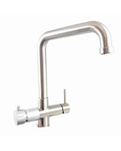 Carica l'immagine nel visualizzatore di Gallery, Rubinetto 5 Vie Pure Water Per Acqua Depurata (Colore: Nickel Spazzolato) Rubinetti Vie