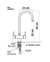 Carica l'immagine nel visualizzatore di Gallery, Rubinetto 3 Vie Angel Per Acqua Depurata (Diversi Colori) Rubinetti