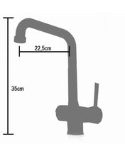 Carica l'immagine nel visualizzatore di Gallery, Rubinetto 5 Vie Pure Water Per Acqua Depurata (Colore: Granito Nero) Rubinetti Vie