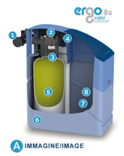Carica l'immagine nel visualizzatore di Gallery, Addolcitore Acqua Ergo Rig. Volume (Da 8 A 11 Lt. Resina) | Funzionamento Senza Alimentazione