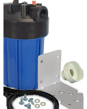 Carica l'immagine nel visualizzatore di Gallery, Contenitore Vessel Per Filtro Acqua Big Da 10 Con Pulsante Rilascio Pressione Chiave E Staffa (Varie