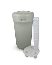 Carica l'immagine nel visualizzatore di Gallery, Tino Sale Per Addolcitore Acqua Con Pozzetto Griglia E Raccordo Troppo Pieno 3/8 100 Litri Tender