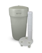 Carica l'immagine nel visualizzatore di Gallery, Tino Sale Per Addolcitore Acqua Con Pozzetto Griglia E Raccordo Troppo Pieno 3/8 145 Litri Tender