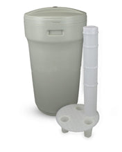 Carica l'immagine nel visualizzatore di Gallery, Tino Sale Per Addolcitore Acqua Con Pozzetto Griglia E Raccordo Troppo Pieno 3/8 200 Litri Tender