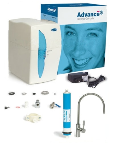 Advance 3 | Depuratore Osmosi Inversa 1 Via Con Centralina Pompa Booster 14Lt./h Serbatoio Lampada