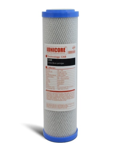 Ionicore | Cartuccia Filtro Carbon Block 10 (5 Micron) Filtri Acqua Drop In