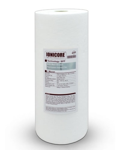Ionicore | Cartuccia Filtro Sedimento Big In Polipropilene Soffiato 10 (Da 1 A 100 Micron) Sedimenti