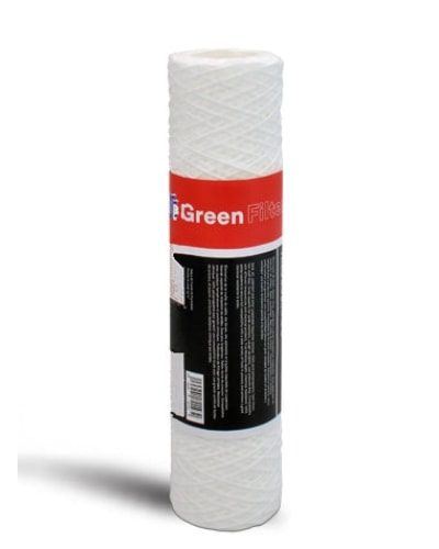 Green Filter | Cartuccia Filtro Sedimento In Polipropilene Avvolto 10 (Da 1 A 100 Micron) Sedimenti