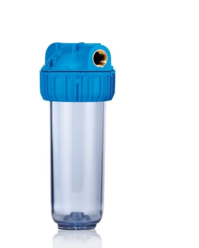 Contenitore Vessel Per Filtro Acqua Da 10 Trasparente (Varie Dimensioni Attacco) Filtro Sedimenti