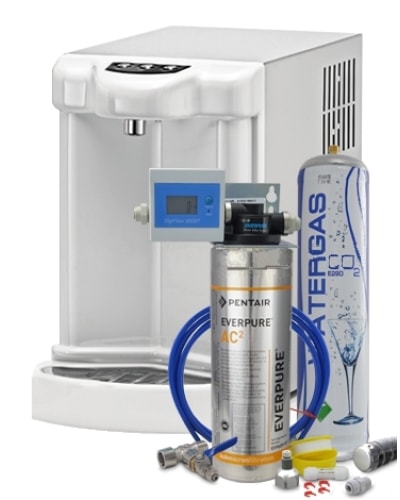 Aquais 90 Microfiltrazione | Refrigeratore Soprabanco 3 Vie Acqua Fredda Frizzante E Ambiente Kit