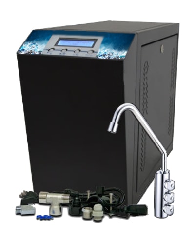 Sodabar | Refrigeratore Sottobanco 3 Vie Con Display Acqua Fredda Frizzante E Ambiente Kit