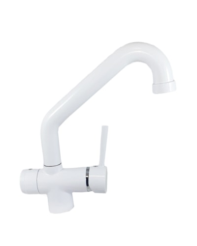 Rubinetto 3 Vie Per Acqua Filtrata, Fredda E Calda, Cromato, Da Cucina, Modello TAP-3WAY